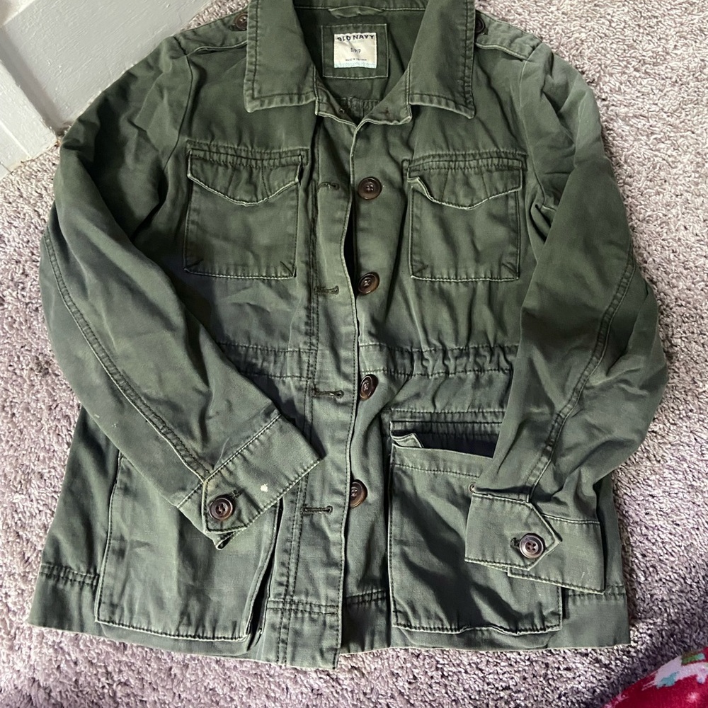 Green Button-Up Jacket